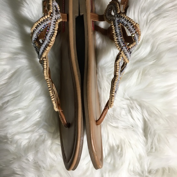 Union Bay Beaded Shell Strap Sandal - Picture 6 of 8